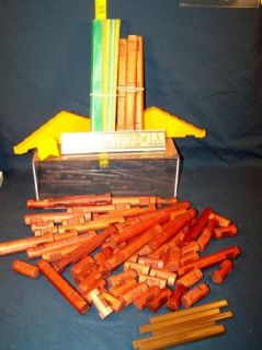 Vintage Lincoln Logs Wooden Building Set 99 Pieces Playskool 1978 in