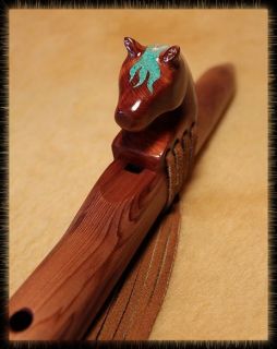 Native American Flutes   PACIFIC NW RED CEDAR HORSE FLUTE   a Beauty