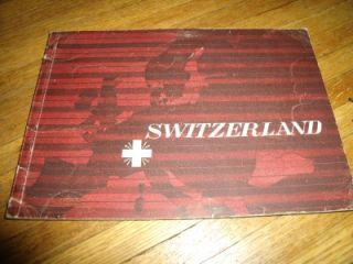 1934 Booklet Switzerland Gos Kauffman