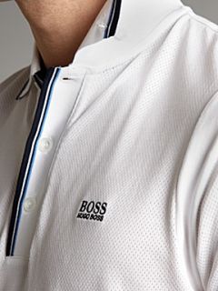 Hugo Boss Button collar polo shirt White   