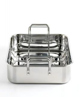 Martha Stewart Collection Roaster, 15 Stainless Steel with Roasting