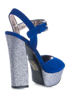 New DV by Dolce Vita Lissie Women Glitter Platfrom High Heel Sandal Sz