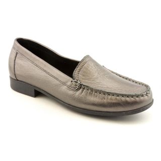 Clarks Moody Womens Size 8 Gray Pewter Leather Loafers Shoes