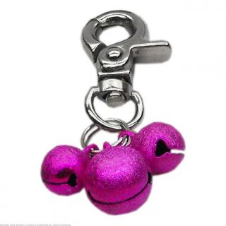 Dog Supplies Lobster Claw Bell Charm Bright Pink