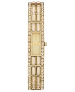 DKNY Watch, Womens Gold Ion Plated Stainless Steel Bracelet 13x33mm