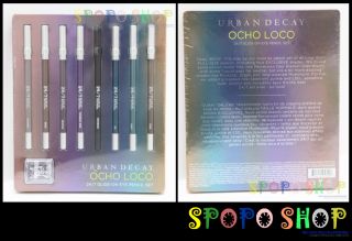 New Urban Decay Ocho Loco 24 7 Glide on Pencil Eyeliner Set $152 Value