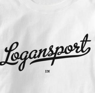 Logansport Indiana in Metro White Hometown s T Shirt XL