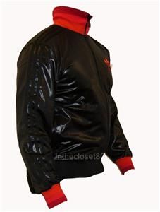 Adidas Chile 62 Ribbed Track Top Jacket Black Red