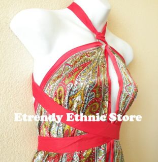Versatile Silk Multi Wear Scarf Long Maxi Dress Skirt Maternity