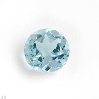 00mm Loose Round Cut Natural Real Blue Topaz Gemstone