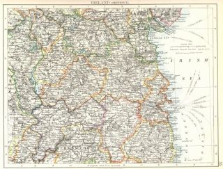 Kildare Wicklow Meath Dublin Longford Louth Offaly Laios;1897 map
