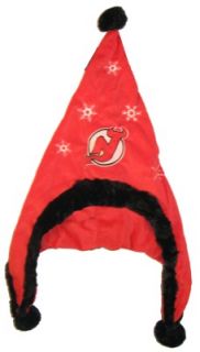 New Jersey Devils Hockey Soft Fleece Snowflake Dangle Hat