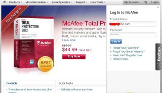 shop with your account password to login mcafee official website if