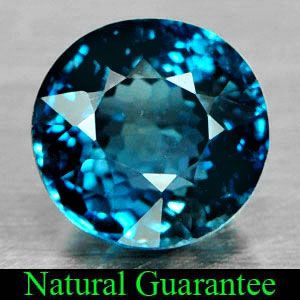 89 Ct Natural London Blue Topaz Round Shape Gemstone Brazil