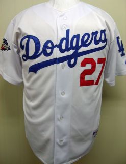 Los Angeles Dodgers 27 Matt Kemp All Star Patch Home Jersey