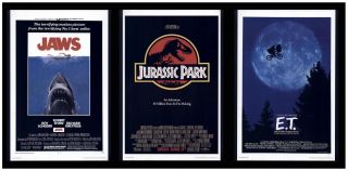 Spielberg Poster Set of 3 Jurassic Park Et Jaws