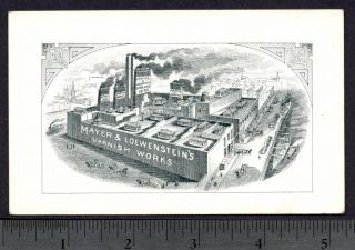 Loewenstein Varnish Works Factory View Long Island City NY Card