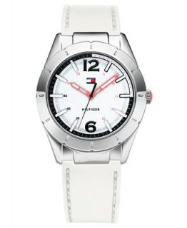 Tommy Hilfiger Watch, Womens Black and White Reversible Silicone