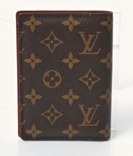 Louis Vuitton Brown Monogram Passport Holder Wallet New in Box and Bag