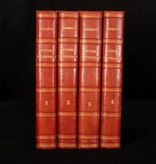 1845 4 Vols Histoire de France Louis Pierre Anquetil