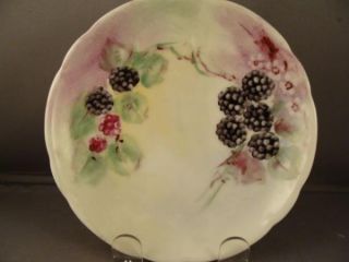 Louise Bavaria Porcelain H P Berries Plate