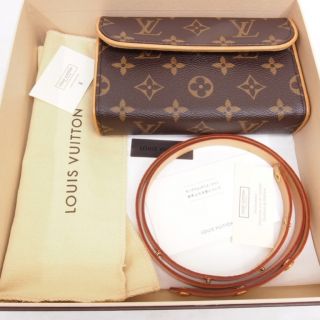 Louis Vuitton Monogram Handbag Pochette Florentine M51855 Waist Bag