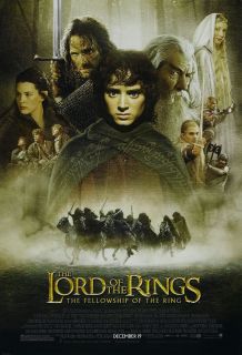 Lord of The Rings Movie Poster FOTR 1st Adv 2S 3 BNS