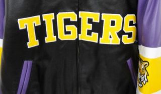 New LSU Tigers Pleather Jacket Kids Youth Medium