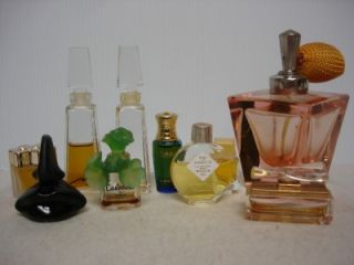 10 Vintage Perfume Bottles Miglin Versace Cabotine Je Reviens de La