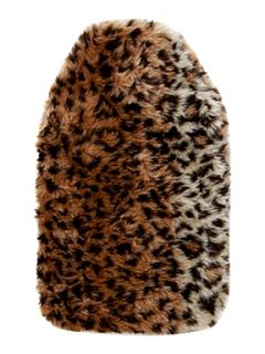 Linea Leopard print faux fur hot water bottle   