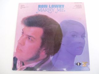 Ron Lowry Marry Me Scarce LP Record