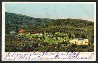 Vintage Mountain Park Holyoke MA Postcard MT Tom