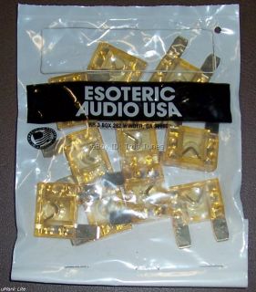Lot of 10 Gold Plated 40 Amp Maxi Fuses New