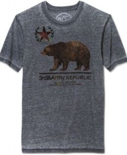 3rd & Army Shirt, Cali Bear Graphic Short Sleeve T Shirt