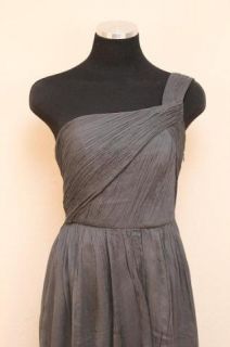 JCrew Silk Chiffon Lucienne Dress $235 12P Dark Charcoal