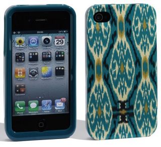 New Authentic Tory Burch Lucio Teal iPhone 4 4S Case 16GB 32GB Hard to