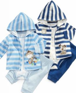 First Impressions Baby Set, Baby Boys Stripe Hoodie, Bodysuit, and