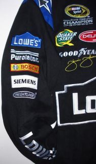 2012 Size XXL NASCAR Sprint Lowes Jimmie Johnson Embroidered Cotton