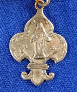ANTIQUE MOTHER OF PEARL MOP XL Heavy ROSARY on SILVER 62.9 grams NR