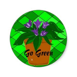 Go Green   stickers
