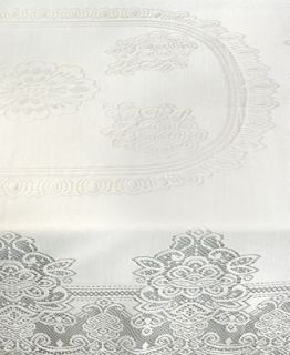 Elrene Table Linens, Ecru Knitted Lace 52 x 70 Tablecloth