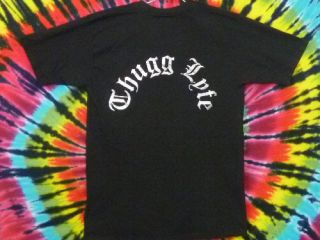 Tupac Shakur Thugg Lyfe 1997 Cannabis Rap T Shirt XL