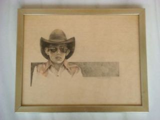 William Kurt Lumpkins Original Sketch Cowboy Kid Art