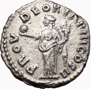 Lucius VERUS 161AD RARE Silver Ancient Roman Coin Forethought Wealth