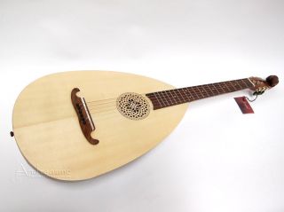 Unique Hand Carved Acoustic 6 String Rosewood Lute Guitar GLSRG