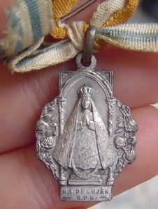 Piligrimage to Virgin of Lujan in Argentina Medal by s Johnson
