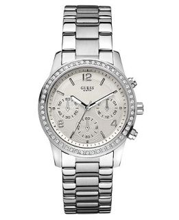 GUESS Watch, Womens Chronograph Stainless Steel Bracelet 38mm
