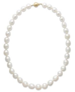 Pearl Necklace, 14k Gold Cultured South Sea Pearl Strand (10 12mm