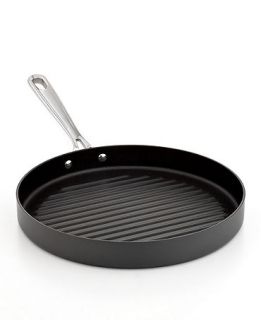 Hard Anodized Round Grill Pan, 12   Cookware   Kitchen