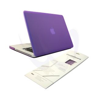 Purple Rubberized Macbook Pro Hard Case 13 13 + Purple Keyboard Skin